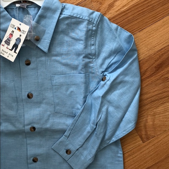 NWT BOUTIQUE BOYS BUTTON DOWN SHIRT - Picture 3 of 4
